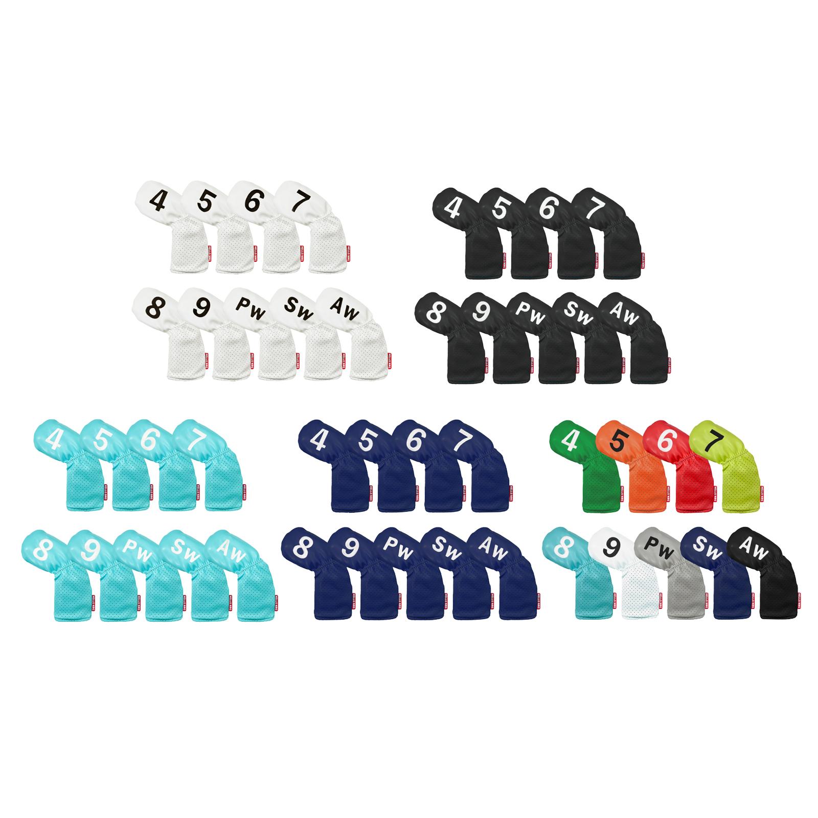 Golf Club Iron Set - Golf Iron Cover Protector Durable PU