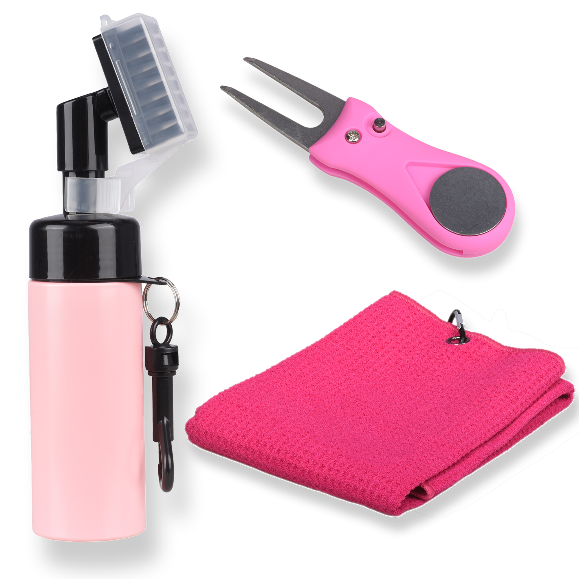 Golf Equipment Kit - Golf Towel And Brush Set Microfiber