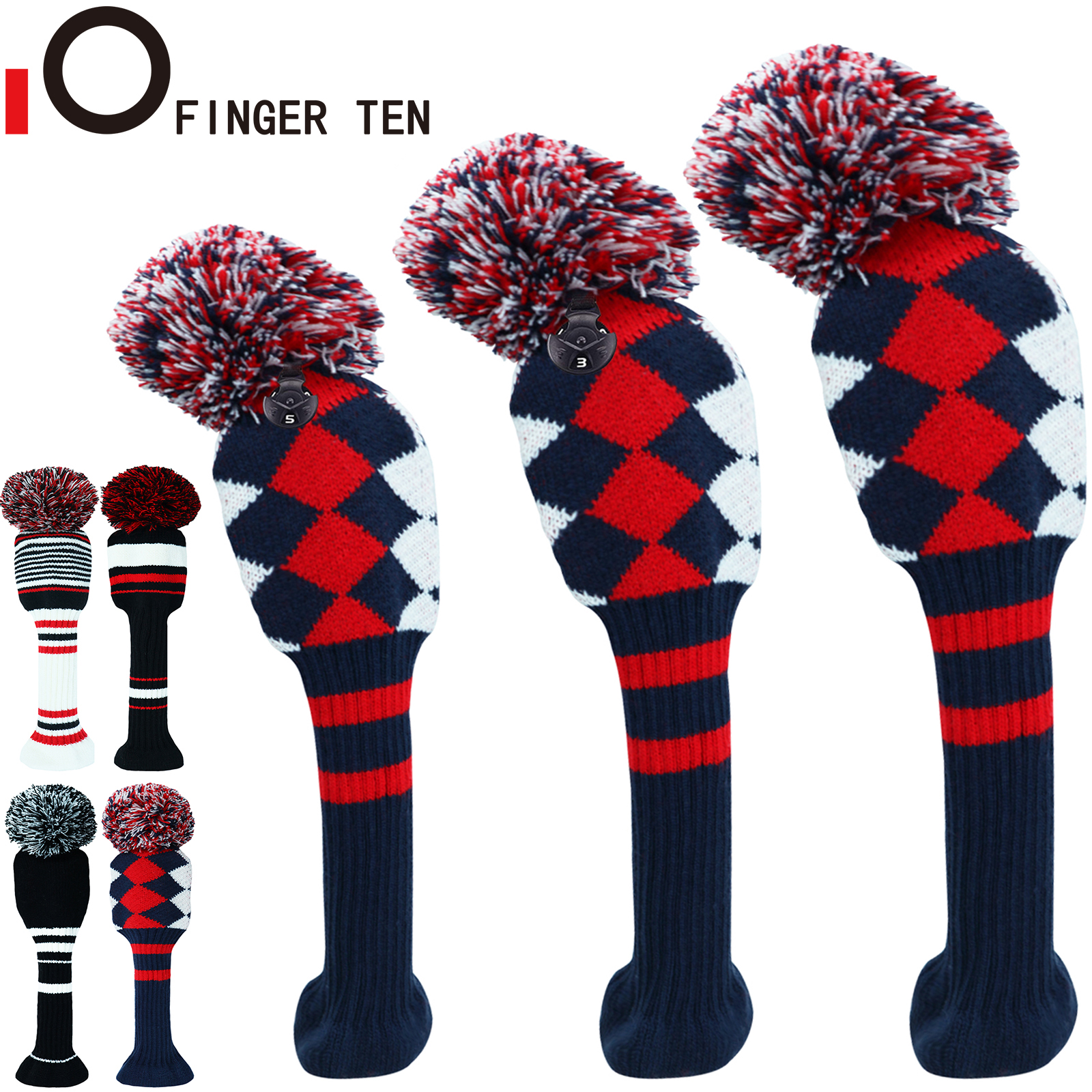 Golf Equipment Kit - New Pom Design Golf Club Covers
