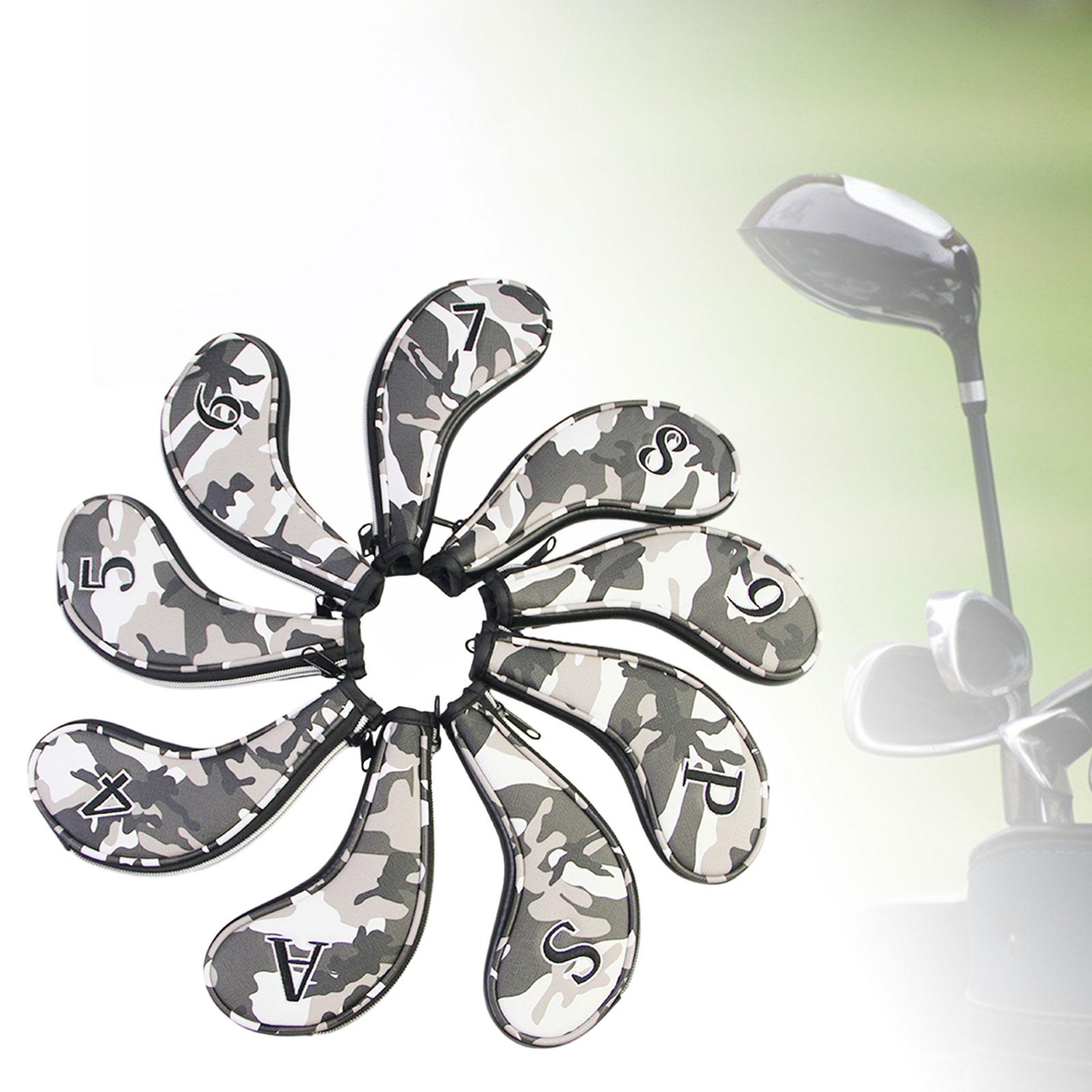 Golf Club Iron Set - PU Leather Magnetic Golf Iron Head