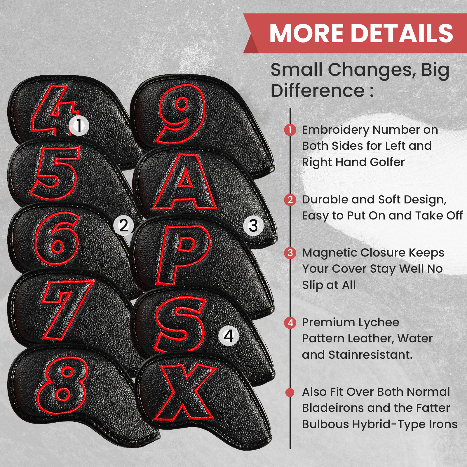 Golf Iron Covers Set Strong Ma - đánh giá và giá Golf Club Iron Set