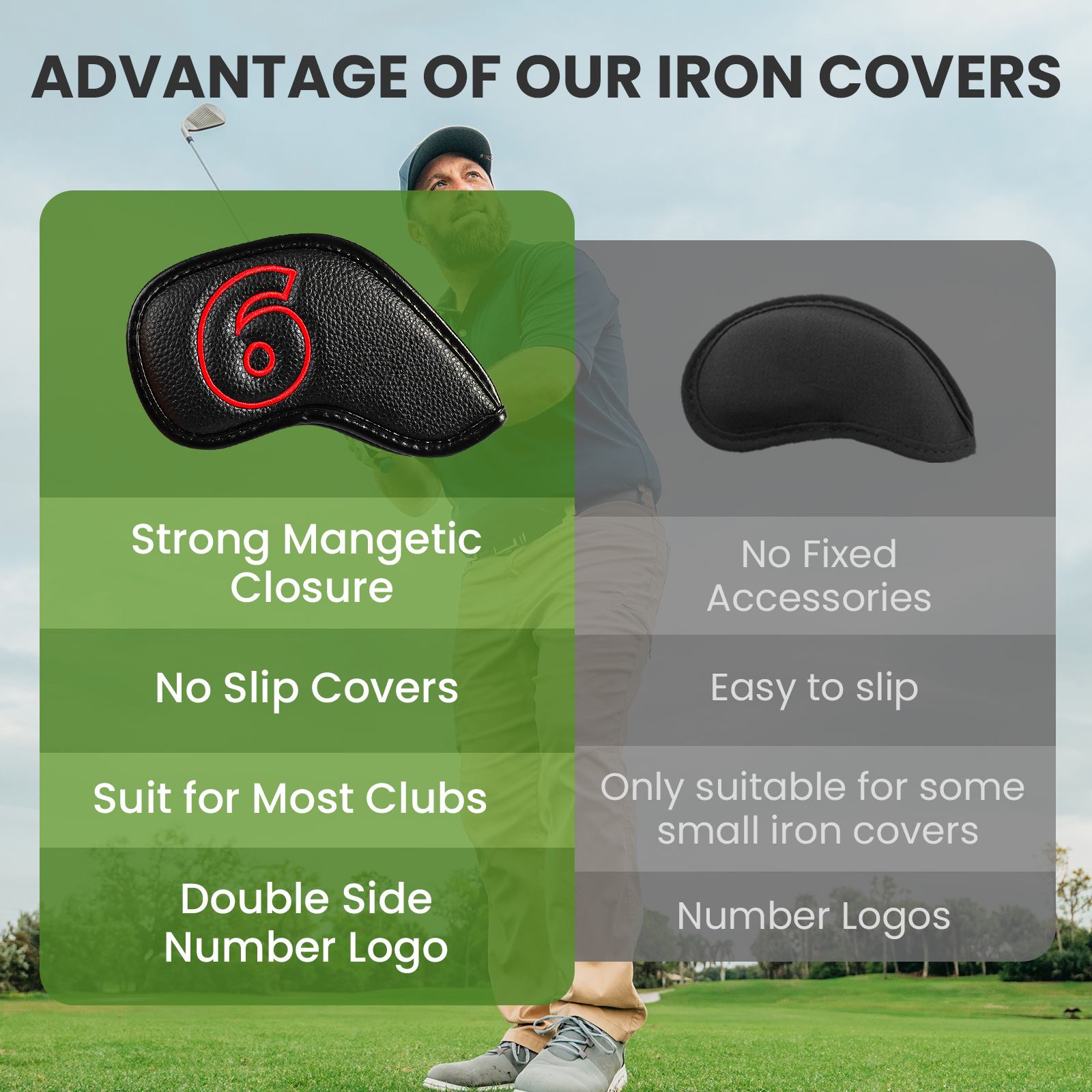 Golf Iron Covers Set Strong Ma - đánh giá và giá Golf Club Iron Set