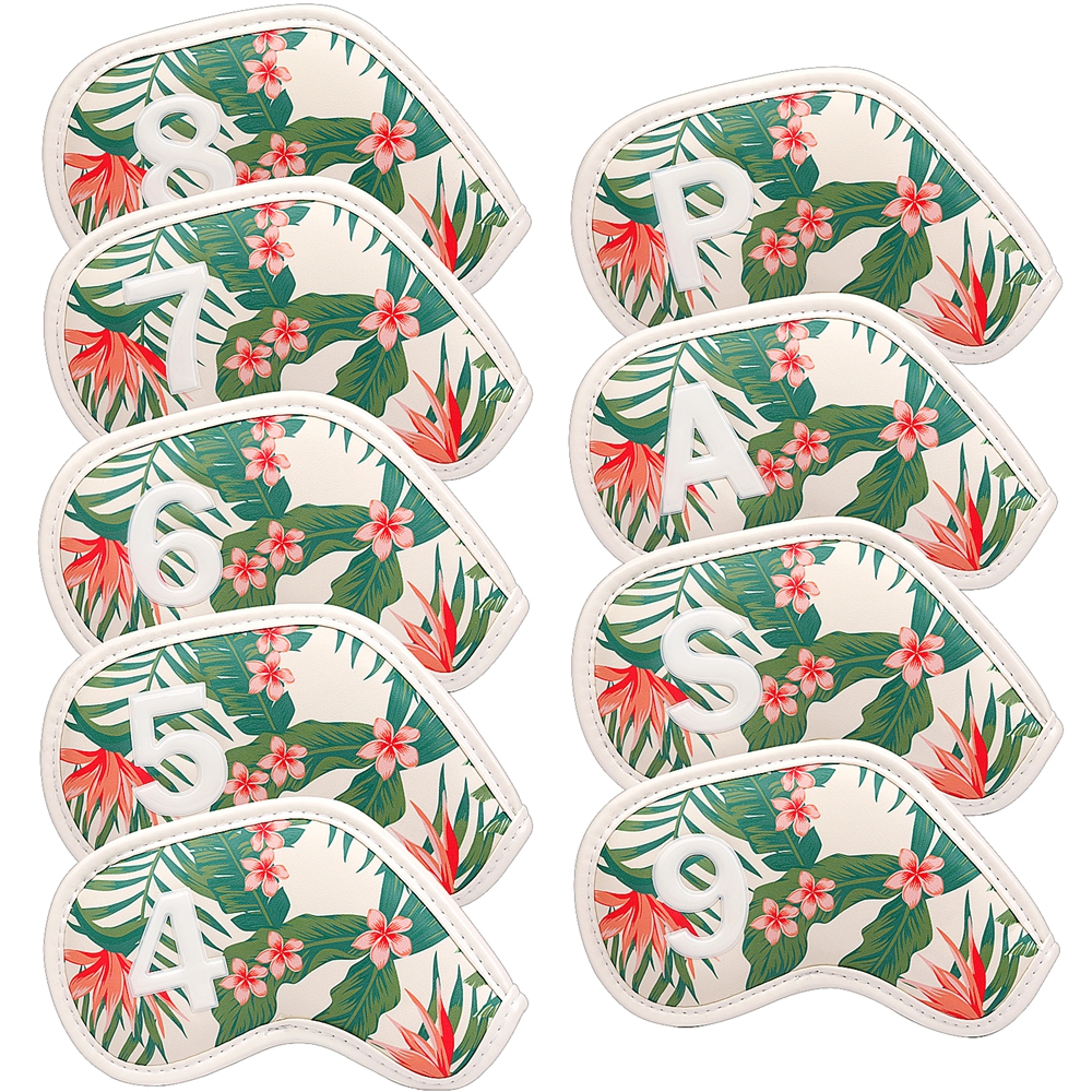 9pcs a Set PU Leather Hawaiian - đánh giá và giá Golf Club Iron Set