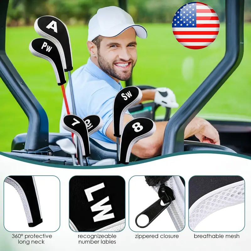 12-Piece Golf Club Cover Set – - đánh giá và giá Golf Club Iron Set