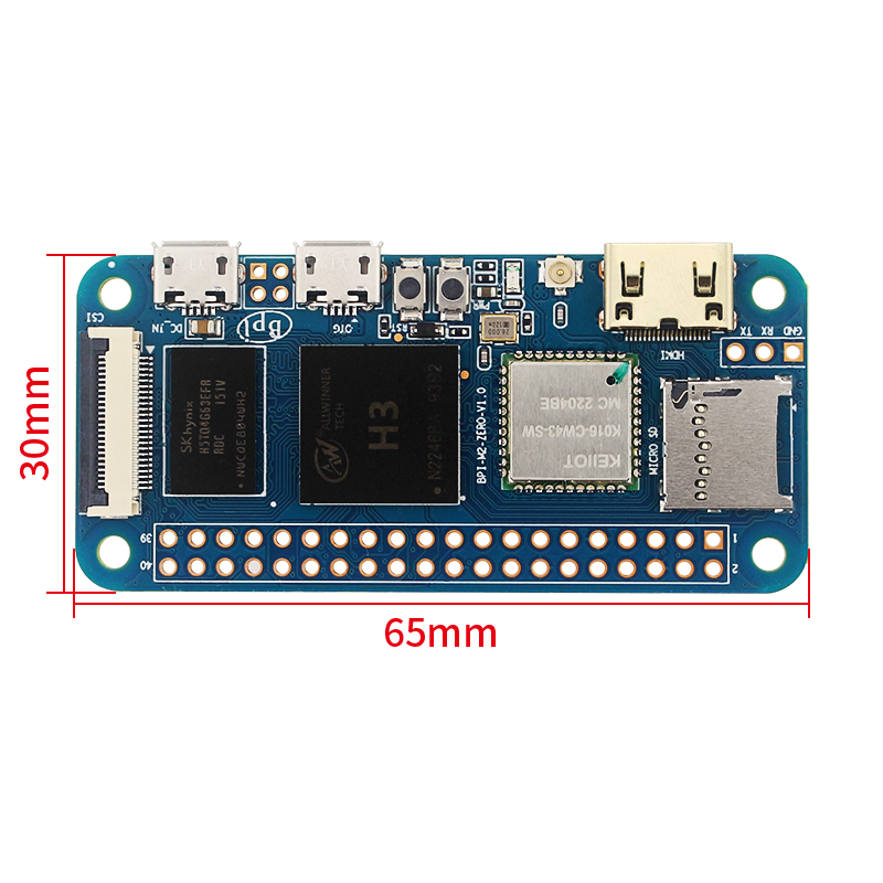 Banana Pi M2 Zero BPI-M2 Zero  - đánh giá và giá Golf Zero