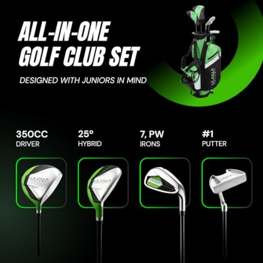 Junior Golf Set Lightweight Al - đánh giá và giá Driver Golf Titanium